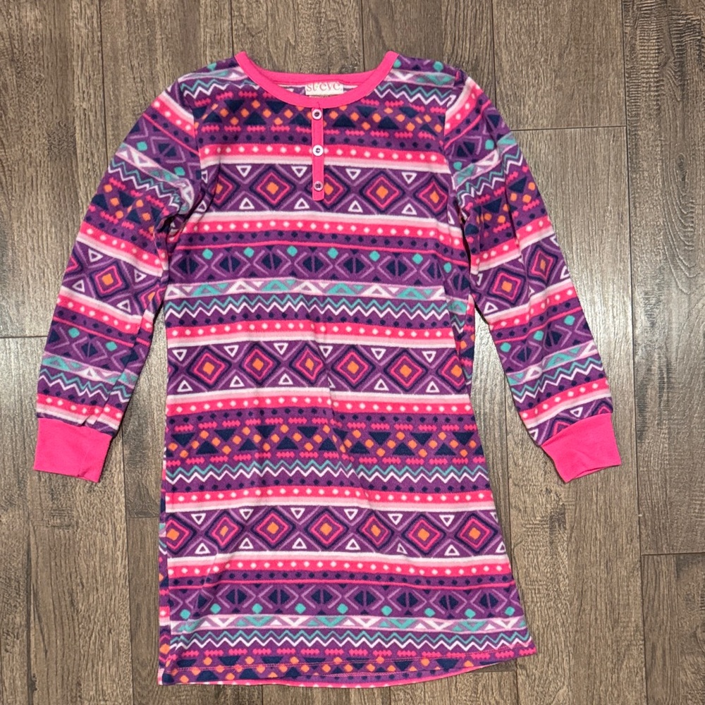 Colorful Geometric Long Sleeve Dress